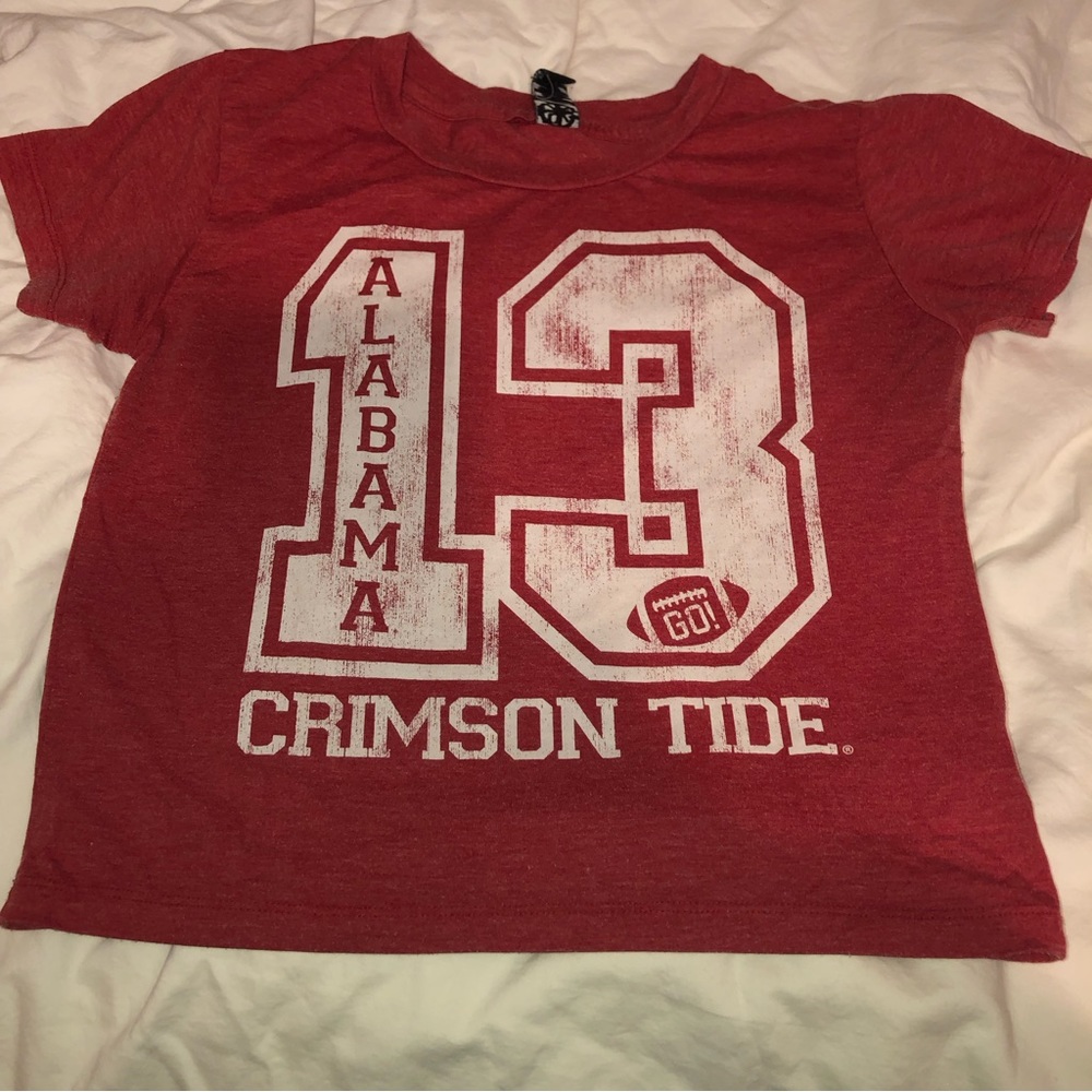 Recycled Karma women’s small red Alabama Crimson tide football crop top shirt